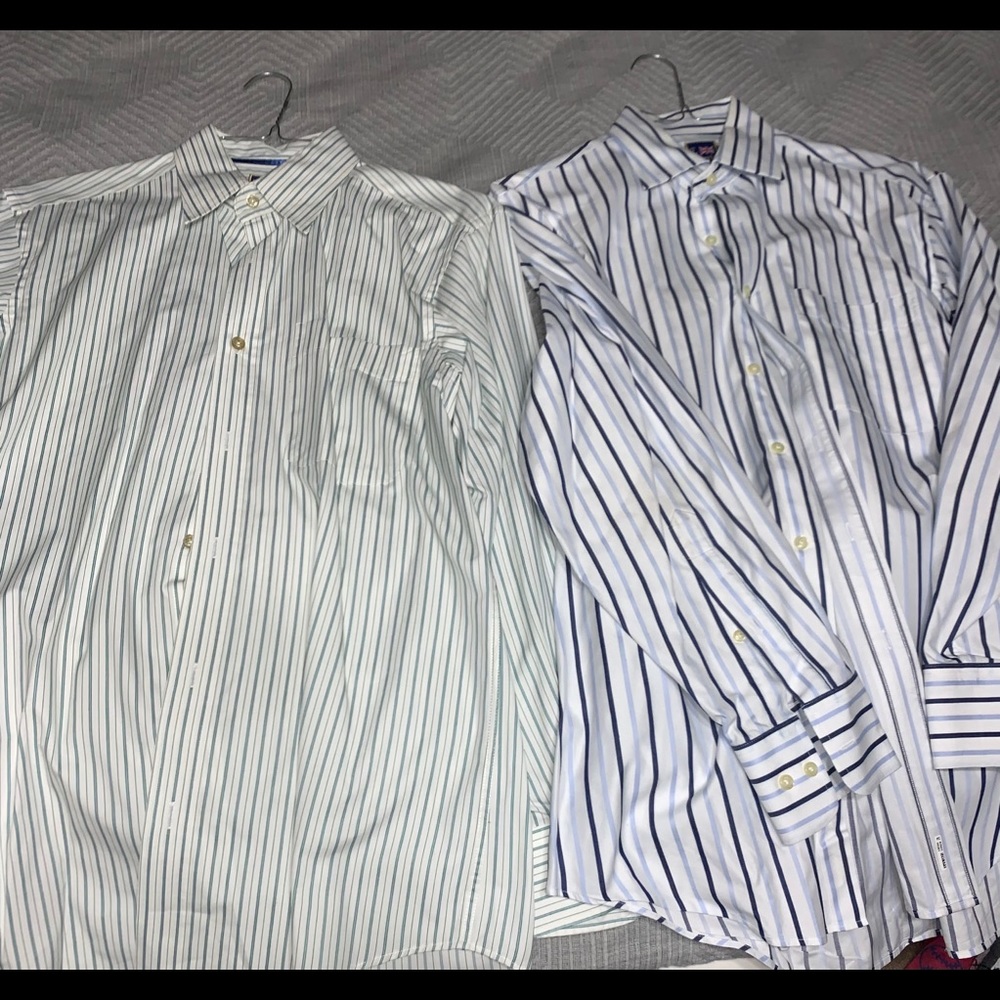 Lot of 2 T.Harris London medium mens dress shirts